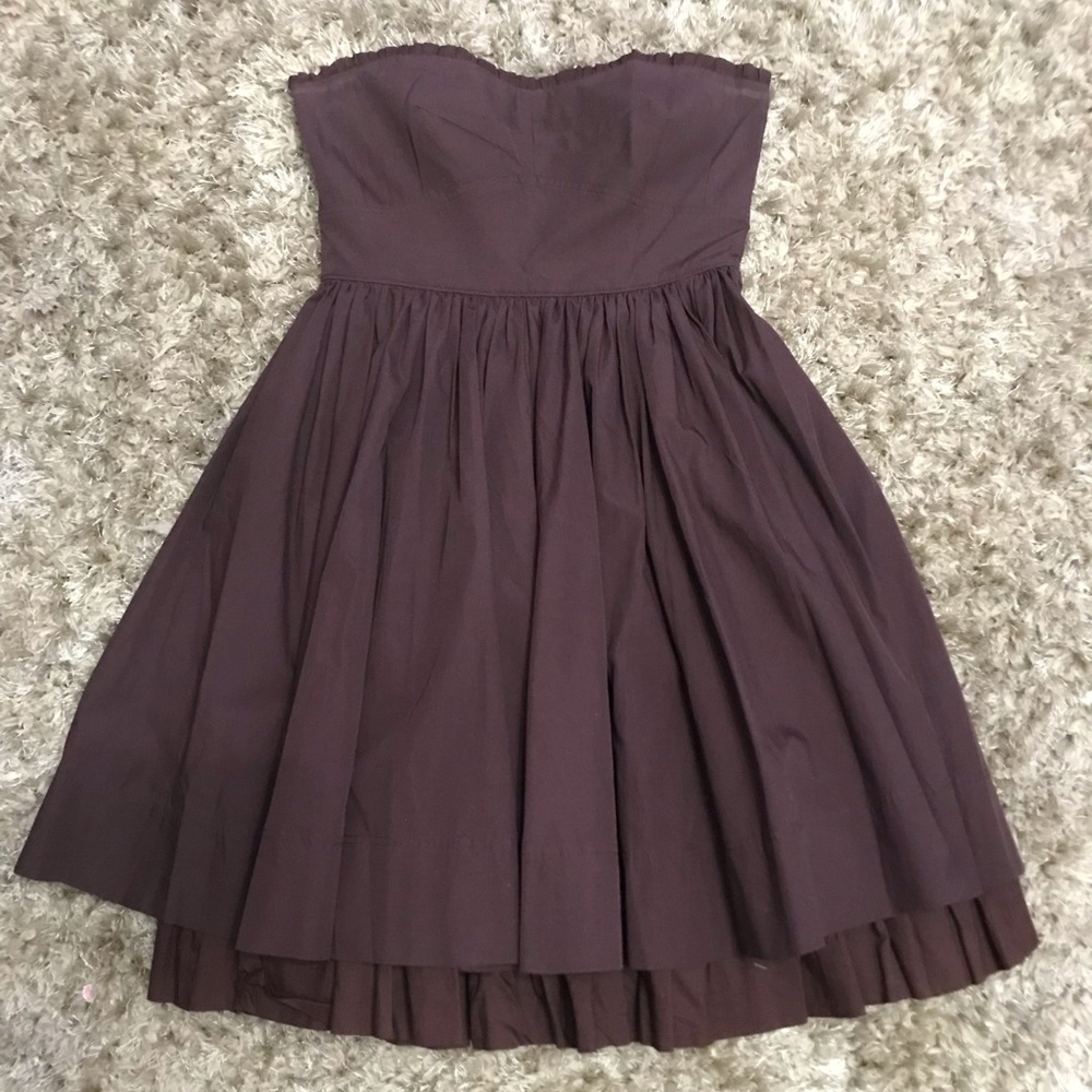 Miu Miu Strapless Pleated Dress